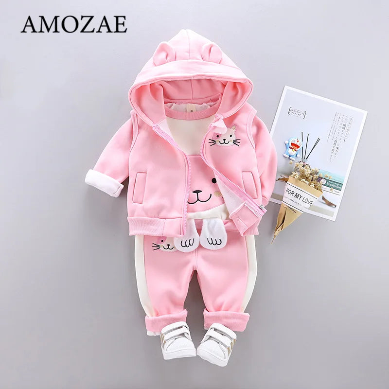 SnuggleSport Outfit - Autumn/Winter Warm Newborn Children'S Clothes Infant Clothing Sets