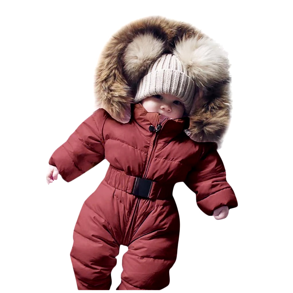 PolarCub Snowsuit - Baby Boy Girl Warm Romper Jacket Hooded Jumpsuit