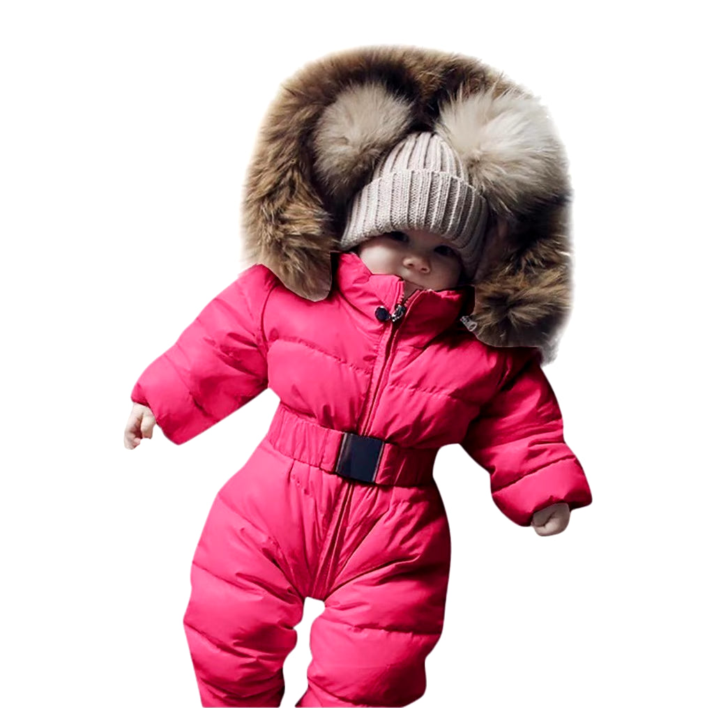 PolarCub Snowsuit - Baby Boy Girl Warm Romper Jacket Hooded Jumpsuit