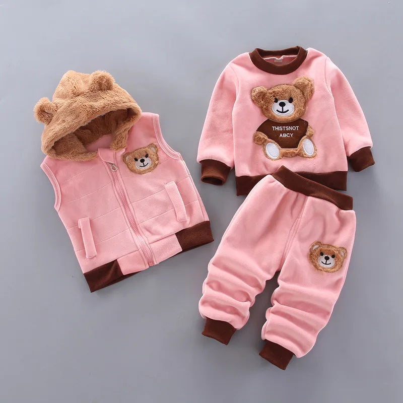 SnuggleSport Outfit - Autumn/Winter Warm Newborn Children'S Clothes Infant Clothing Sets