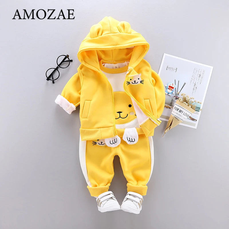 SnuggleSport Outfit - Autumn/Winter Warm Newborn Children'S Clothes Infant Clothing Sets