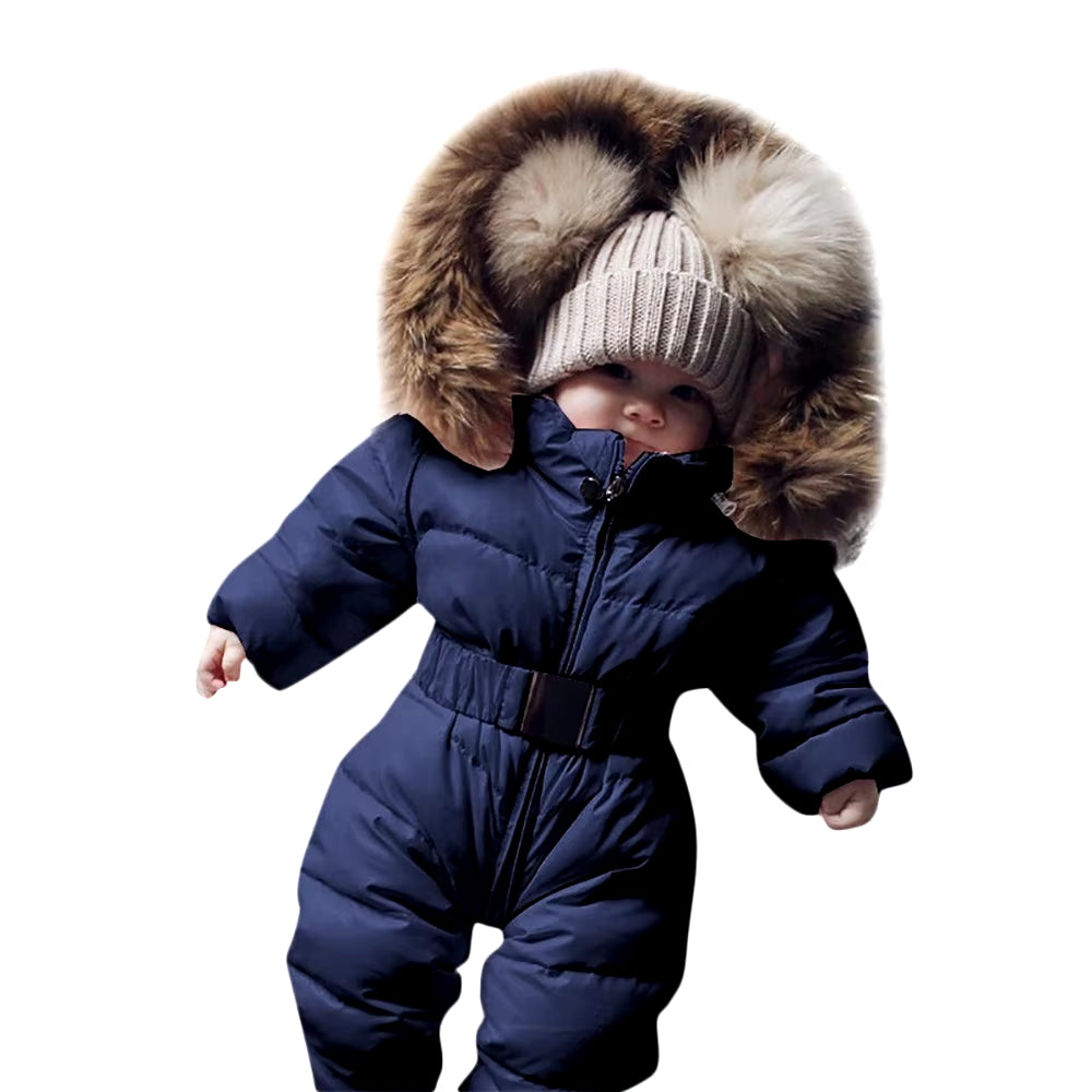 PolarCub Snowsuit - Baby Boy Girl Warm Romper Jacket Hooded Jumpsuit