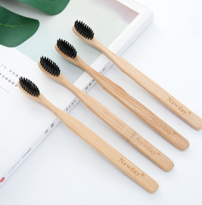 EcoSmile Bamboo Toothbrush Natural Pure Bamboo Portable Soft Oral Cleaning Care Tools